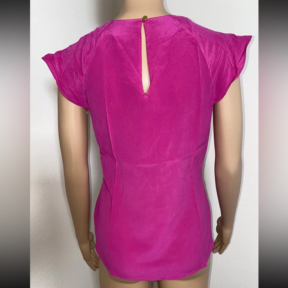 Antonio Melani 100% Silk Top Blouse-Pink, Size-XS, EXCELLENT CONDITION - Picture 8 of 12